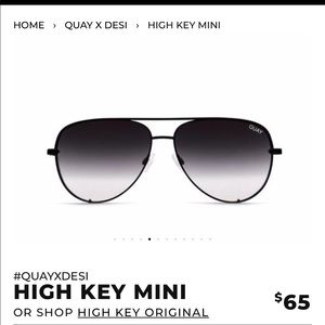 QUAY High Key Mini Sunglasses // BRAND NEW